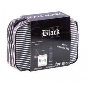 Мъжки подаръчен комплект Афтършейф + Део спрей - BLACK X - Jean Marc Мъжки подаръчен комплект Афтършейф + Део спрей - BLACK X - Jean Marc